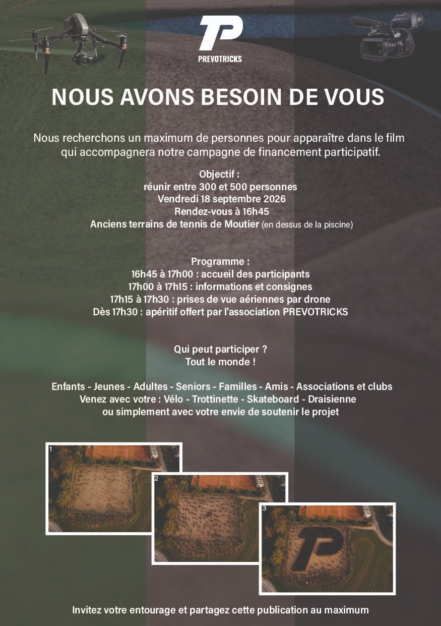 NOUS AVONS BESOIN DE VOUS